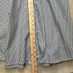 BB Dakota Navy Blue White Striped Cotton Long Sleeve Shirt Dress M‎ Prep Coastal thumbnail 7