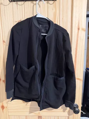 FIGS Scrub Jacket Black thumbnail 1