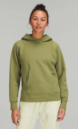 Lululemon Loungeful Pullover Hoodie Bronze Green LW3FCDS Women Size 6 thumbnail 1