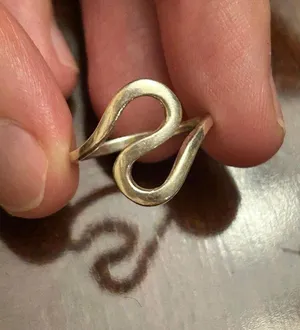 ring band sterling silver 925 lot a39 size 5.25 thumbnail 2