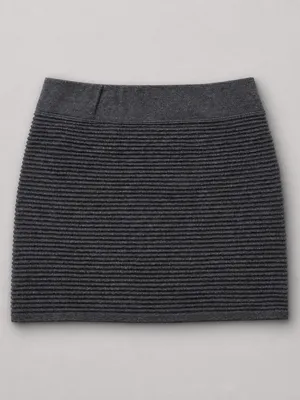 debut Charcoal Ribbed Mini Skirt thumbnail 3
