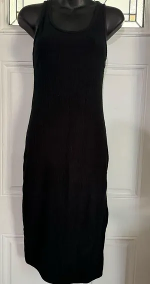 Ribbed Back Cut Out Midi Dress thumbnail 1