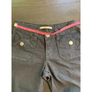 Sergio Valente Womens Wide Leg Denim Pants Charcoal Gray Sz 4 Minimalist Casual thumbnail 15