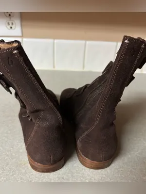 Olukai Elima Brown Leather Buckle Outdoor Preppy Fisherman Side Zip Boots 6 thumbnail 6