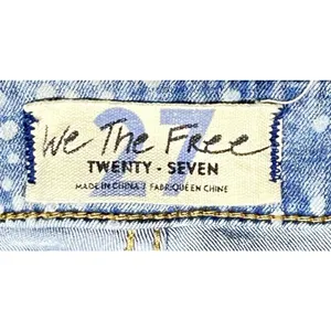 Free People Jeans Women's 27 Flare Bell Bottom High Rise Floral Paisley Festival thumbnail 8