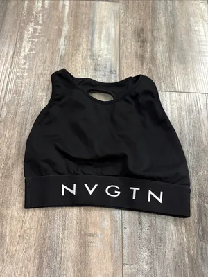 NVGTN Trilogy Black Sports Bra Small thumbnail 5