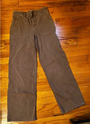 American Eagle Cargo Pants Wide-Leg High-Waisted Baggy thumbnail 1