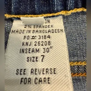 Vintage Paris Blues Bell Bottom Denim Jeans Size 7 thumbnail 4