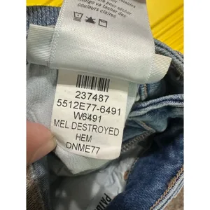 Paige Cindy High‎ Rise Straight Leg Jeans Mel Destroyed Raw Hem 24 thumbnail 10