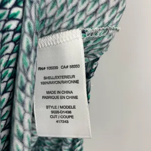 Joie Dalila Blue Green All Over Leaf Pattern Strapless Coastal Beach Maxi Dress‎ thumbnail 5
