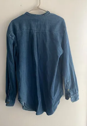 Denim Shacket Blue thumbnail 4