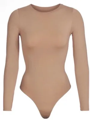 Skims (G14) Essential Thong Long Sleeve Bodysuit Women's | Sienna | S/M NWOT thumbnail 2