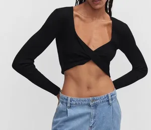 Double Breasted Cropped Sweater thumbnail 1