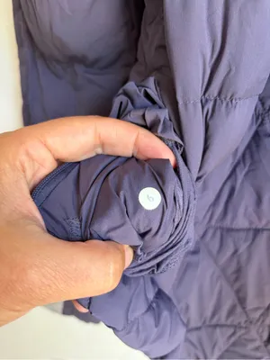 Lululemon Fluffed Up Jacket nightfall purple size 6 pit zips thumbnail 4