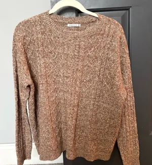 Staccato Women’s Brown cable Sweater thumbnail 1