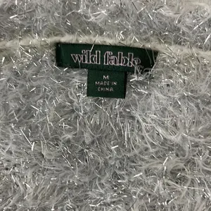 Wild Fable cropped fuzzy sparkle sweater. Size medium. thumbnail 4