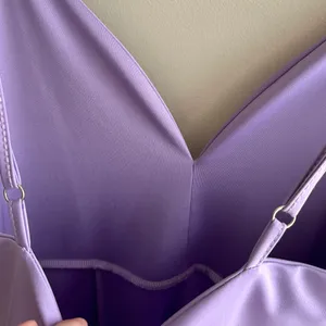 Amazon Lilac Purple Spandex Fitted Sweetheart Neckline Cocktail Dress with Slits, Medium thumbnail 12