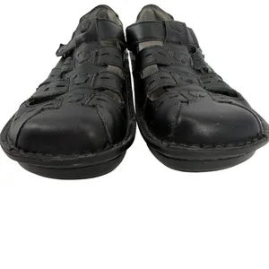 Alegria Pesca Black Leather Fisherman Mary Jane‎ Shoes Womens Size 37 EU 7 US thumbnail 3