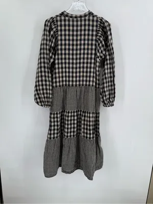 Anthropologie little lies Contrast Gingham Dress size small thumbnail 4
