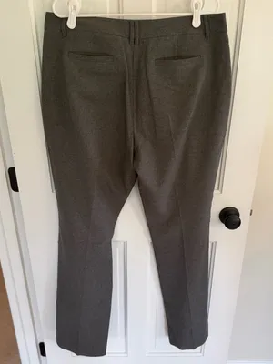 New York & Company Gray Straight Leg Dress Pants Women’s 14 Tall thumbnail 6