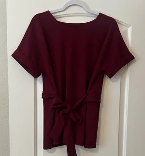 Worthington Elegant Burgundy Women's Top thumbnail 1