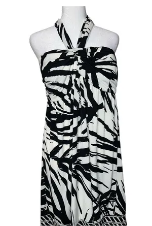 Apt 9 Black and White Halter Dress thumbnail 4