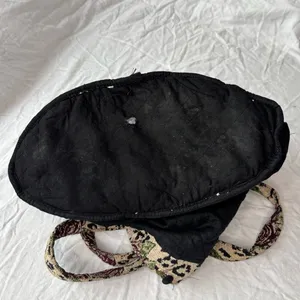 Leopard Print Red Rose Tapestry Tote Bag Silver Hardware by Isabell’s Journey thumbnail 7
