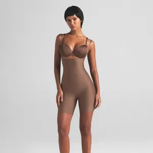 SKIMS Body Core Sculpt Open Bust Mid Thigh Bodysuit Jasper large New with tags thumbnail 2
