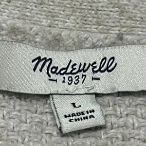 Madewell Crewneck Beige Sweater Size Large thumbnail 2
