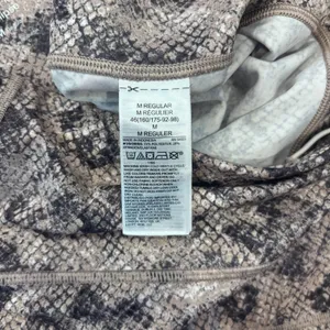 GAP Fit Eclipse Biker Shorts High Waist Women's Size M Tan Brown Snake Print thumbnail 5