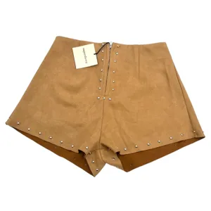 NWT SUPERDOWN Revolve Deanna faux Suede Studded Short thumbnail 4