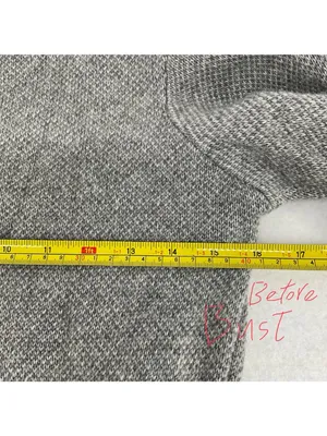 ITALY MADE BENEDETTAB. wool grey cashmere jumper sweater s bust from32 to 42in thumbnail 5