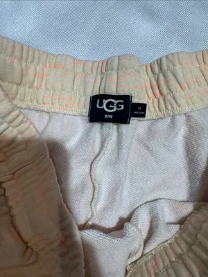 UGG Peach-Orange Tie-Dye Athletic Lounge Shorts thumbnail 4