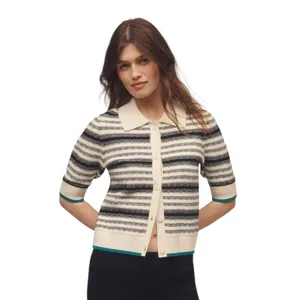 Maeve Anthropologie The Kinsley Collared Crop Cardigan Sweater - large thumbnail 9