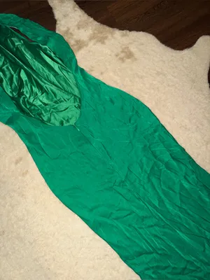 Meshki Claire Satin Drape Back Maxi Dress Green $120 formal party fall evening thumbnail 12