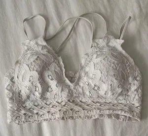 Cherish White Lace Bralette thumbnail 1