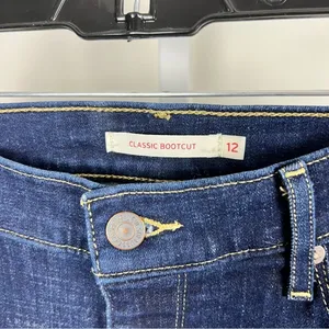 Levi's Classic Bootcut Dark Wash Jeans Size 12 Short W31 L30 thumbnail 12
