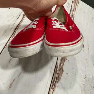 Vans Off The Wall Tb4r Red Canvas‎ Low Top Skate Shoes thumbnail 4