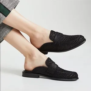 Free People At Ease Leather Snakeskin Mules thumbnail 1