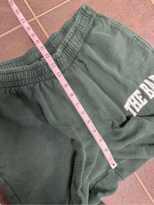 The Bar Varsity Fleece Sweatpants Hunter Green White XL READ thumbnail 13