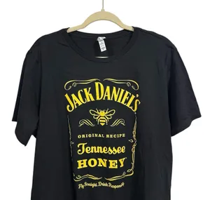 Jack Daniels Womens Sz XL Black Tennessee Honey Whiskey Original Recipe T-Shirt thumbnail 2
