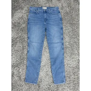 Madewell Women’s Blue Jeans 10” High Rise Skinny Raw Hem Stretch Distressed 29 thumbnail 2
