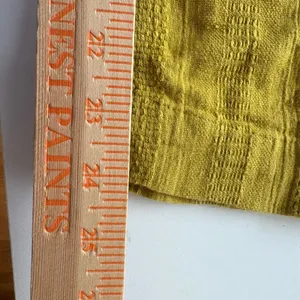 Free People Jumpsuit Womens Size 4 Mustard Yellow Puff Sleeve Wide Leg Textured‎ thumbnail 7