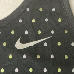 Nike‎ Dri-FIT Athletic Cut Racerback Tank Top Black Polka Dot Raindrop Medium thumbnail 3