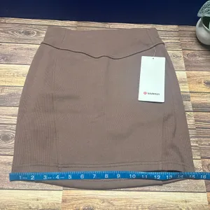 Lululemon Scuba High Rise Mini Skirt NWT Size XS (TPTC) LW8ALSS thumbnail 8