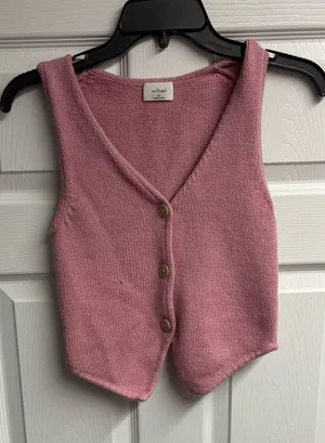 Wilfred Aritzia Signet Sweater Vest 100 % Cotton Size XS thumbnail 1