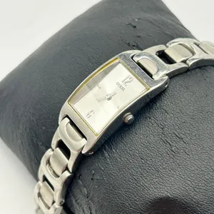 Guess Silver Tone Rectangular Dial Minimalist Women’s Watch Working thumbnail 2
