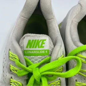 Nike Lunarglide 4 Athletic Sneakers Sz 8.5 Neon Green & White Lunarlon thumbnail 5