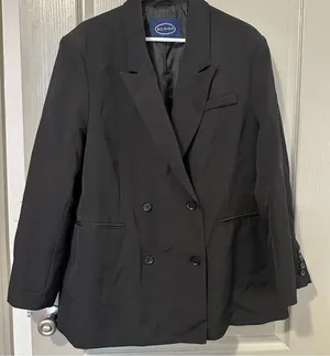 Scoop XL Women’s Suit Blazer Jacket Business Formal Wear Black thumbnail 1