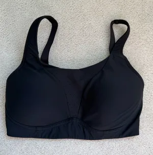 Lululemon Run Times Bra High‎ Support Black 32DD Adjustable Sports Bra thumbnail 1